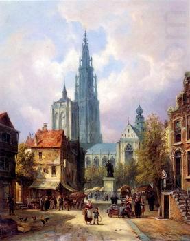 unknow artist European city landscape, street landsacpe, construction, frontstore, building and architecture.069 china oil painting image